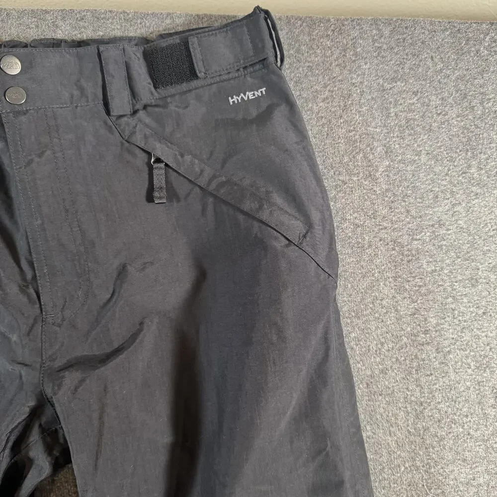 The North Face HyVent Snow Pants Mens Medium Black Waterproof Ski Cargo Vented